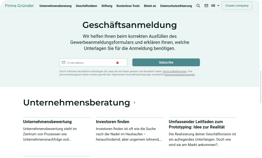 Firma Gründer